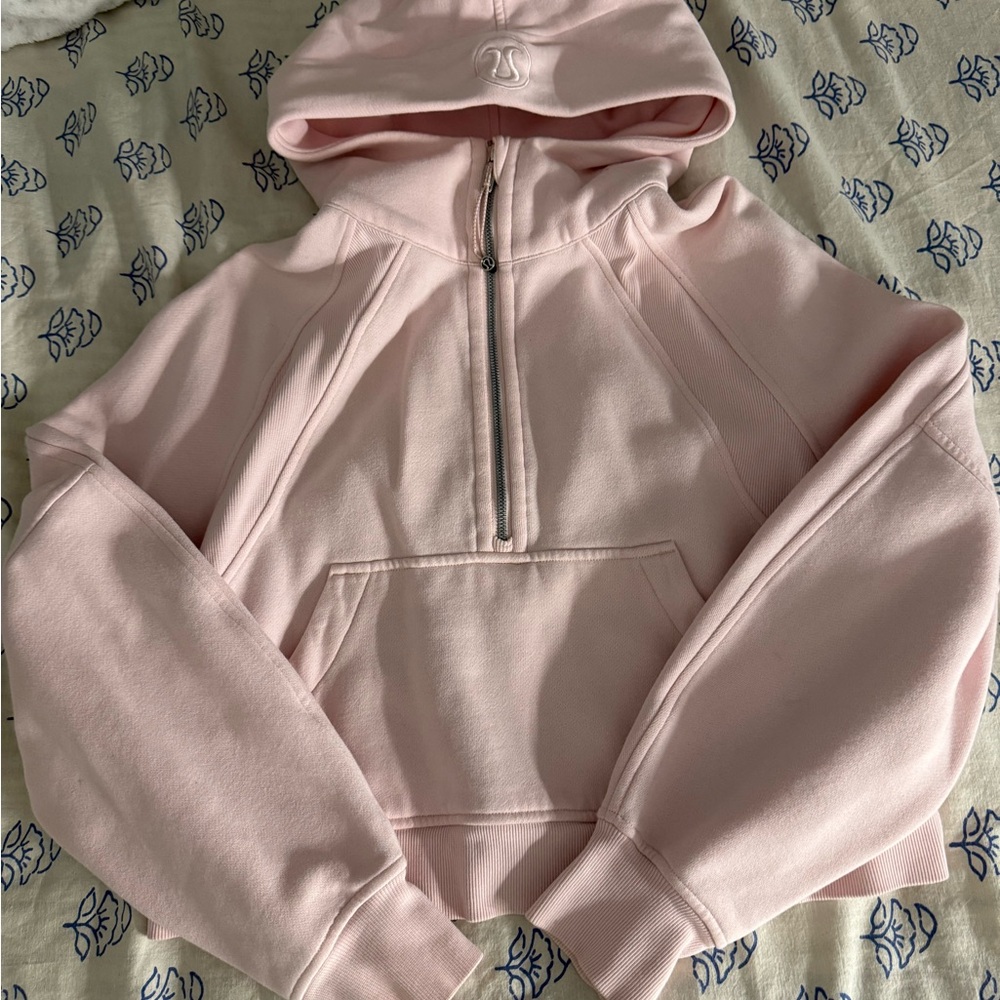 lululemon athletica strawberry milkshake scuba half zip